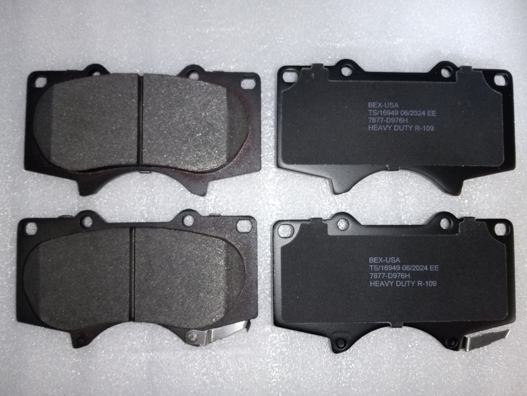 [7877] - BEX-USA | PASTILLAS FRENOS DELANTERAS NEW MONTERO / TOYOTA FORTUNER / PRADO / VIGO / RUNNER / PJ CRUISER