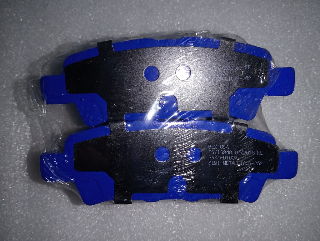 [7940] - BEX-USA | PASTILLAS FRENOS TRASEROS MITSUBISHI LANCER RALLY ART / JEEP COMPAS (SEMI-METALICA)