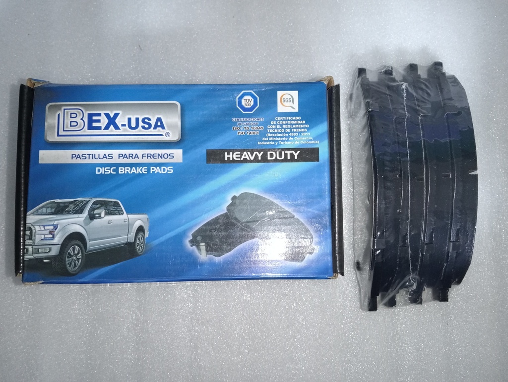 [7943-D1039H] - BEX-USA | PASTILLAS FRENOS DELANTEROS CHEVROLET LUV DIMAX (HEAVYDUTY)