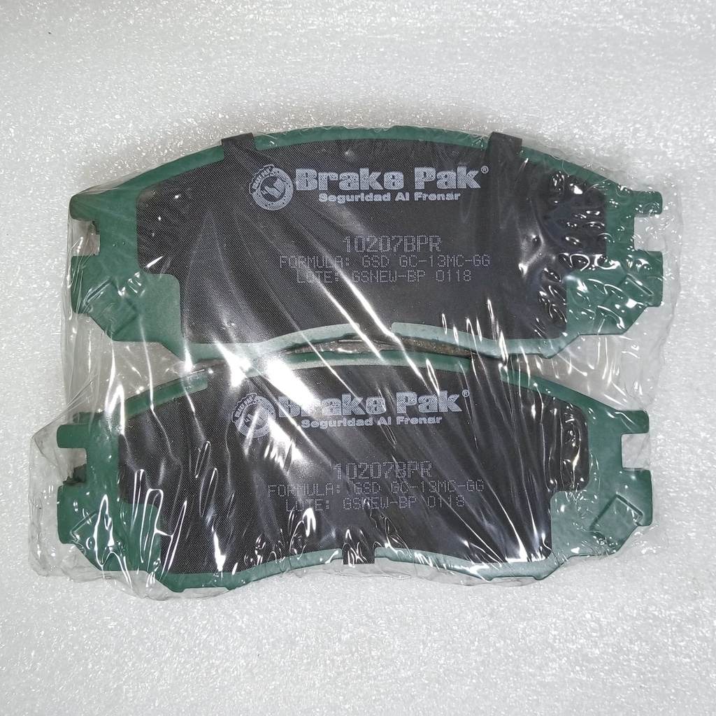 [10207BPR] - BRAKE PAK | PASTILLAS FRENOS DELANTEROS MITSUBISHI MONTERO 2.4 (RACING CARBON-FIBER)