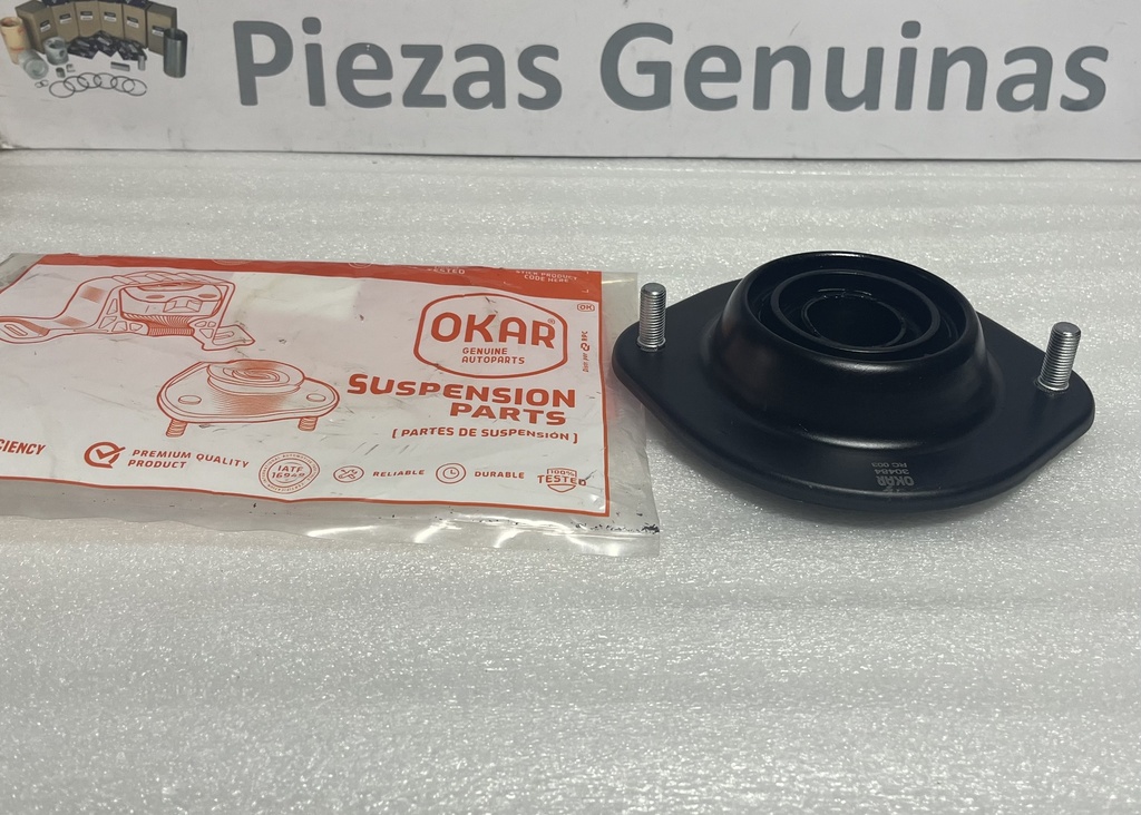 [MB808306] - OKAR | SOPORTE AMORTIGUADOR DELANTERO MITSUBISHI LANCER 95 (2 TORNILLOS) (RODAMIENTO)
