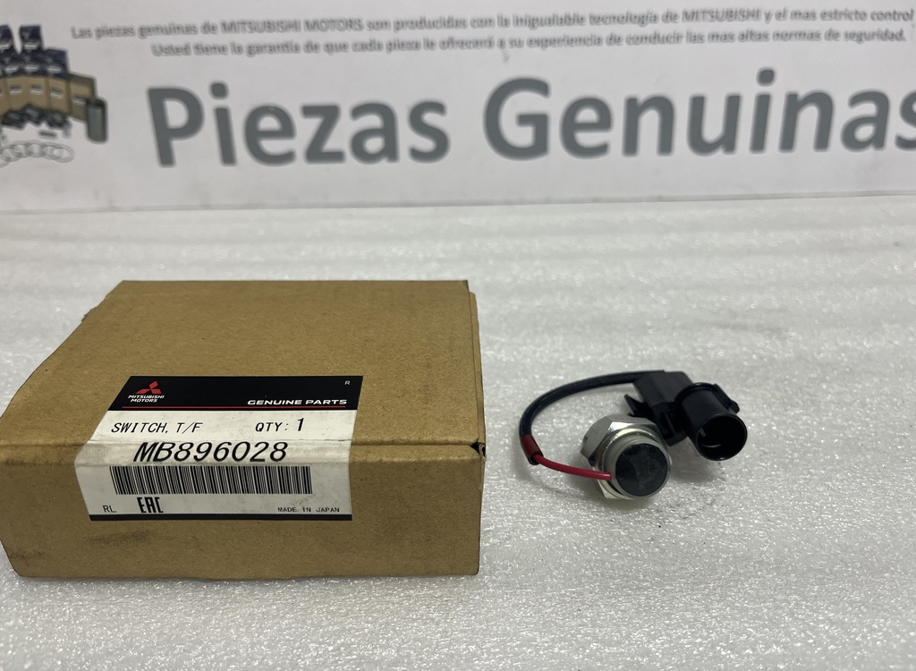 [MB896028 (cable R-B-punta4,5mm-rosca12mm-conector negro-cable 11cm)] - MITSUBISHI | INTERRUPTOR PALANCA CAJA  