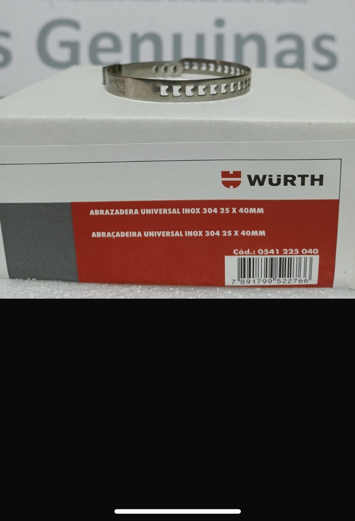 [541225040] - WURTH | ABRAZADERA METALICA GUARDAPOLVO EJE (25X40mm)