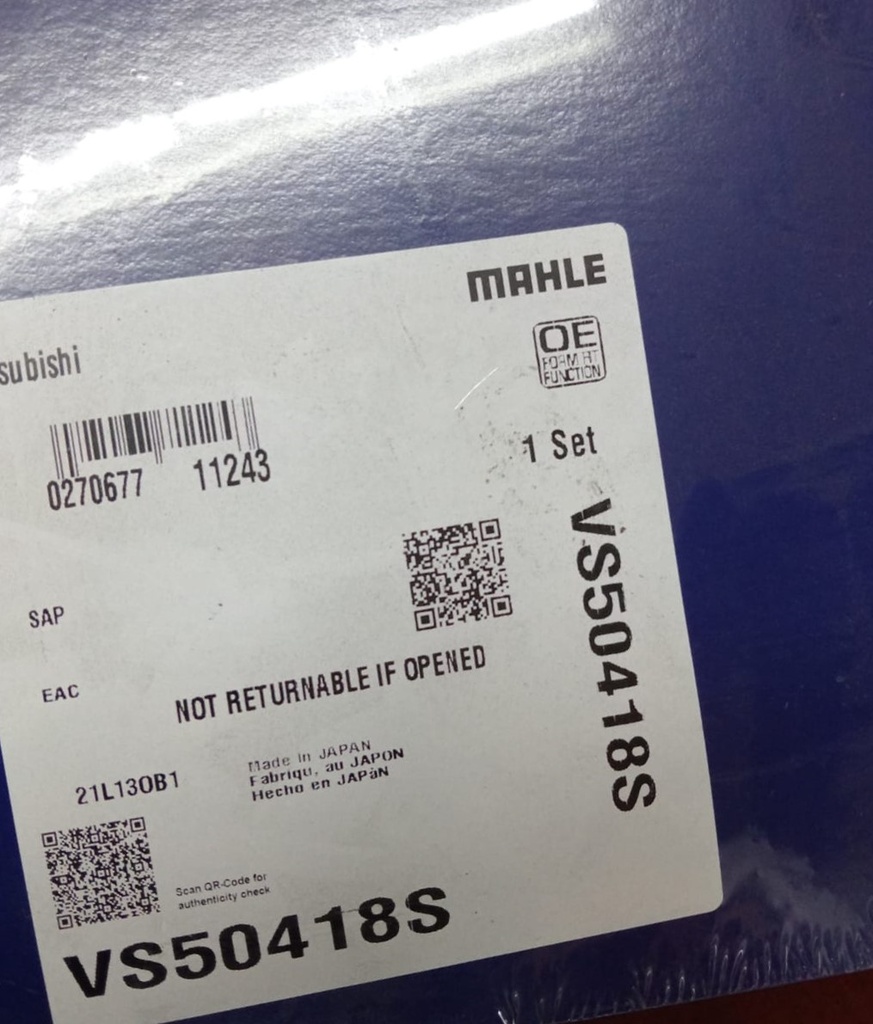 [MD307705] - MAHLE-JAPON | EMPAQUE TAPA DE VALVULAS MITSUBISHI LANCER 1600 / CK4A MOTOR 4G92
