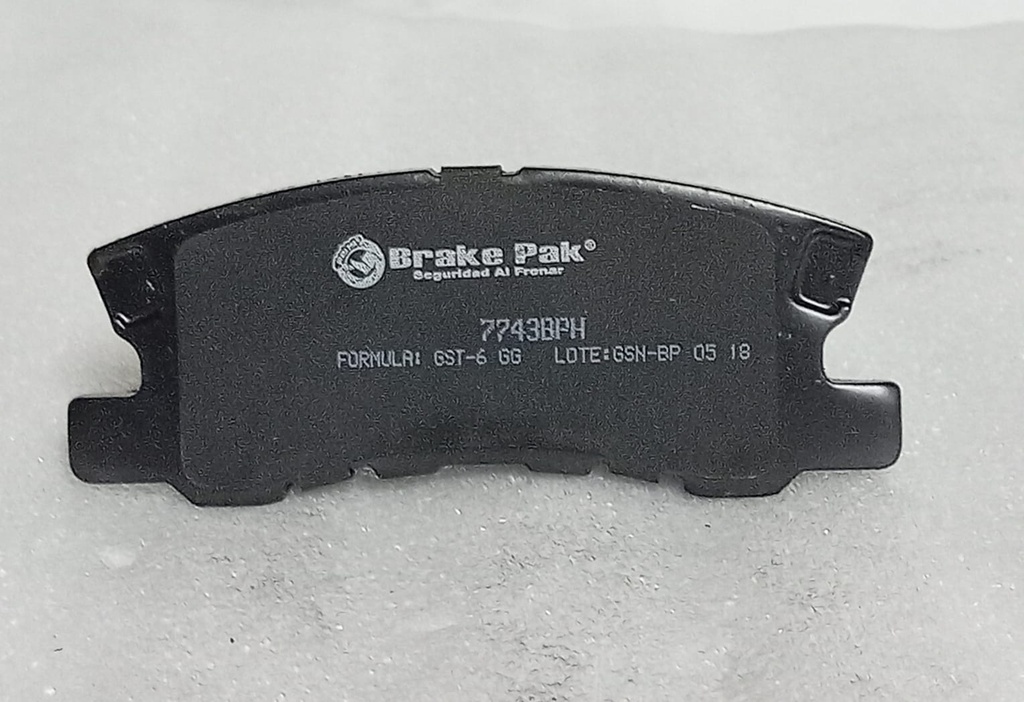 [7743]  4605A487  - BRAKE PAK | PASTILLAS FRENOS TRASEROS MITSUBISHI ASX / NEW MONTERO V6-3500 / LANCER 2008 / OUTLANDER