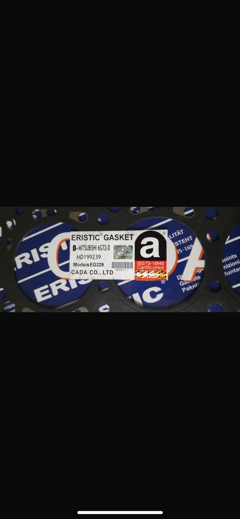 [MD199239] - ERISTIC | EMPAQUE CULATA MITSUBISHI V6-3000 / NATIVA 6G72 24 VALV  IZQ/DER (ACERO GRUESO)