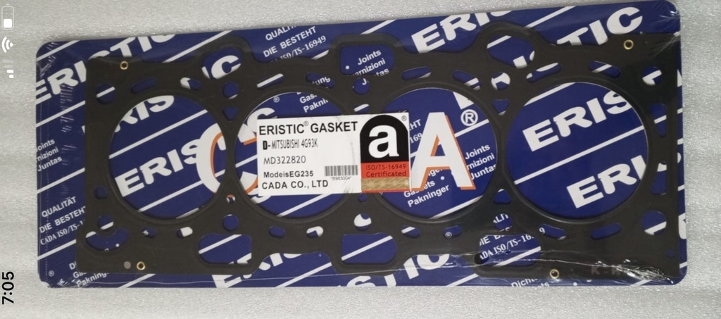 [EG235] - ERISTIC - TAIWAN  | EMPAQUE CULATA LANCER CK4A 4G93