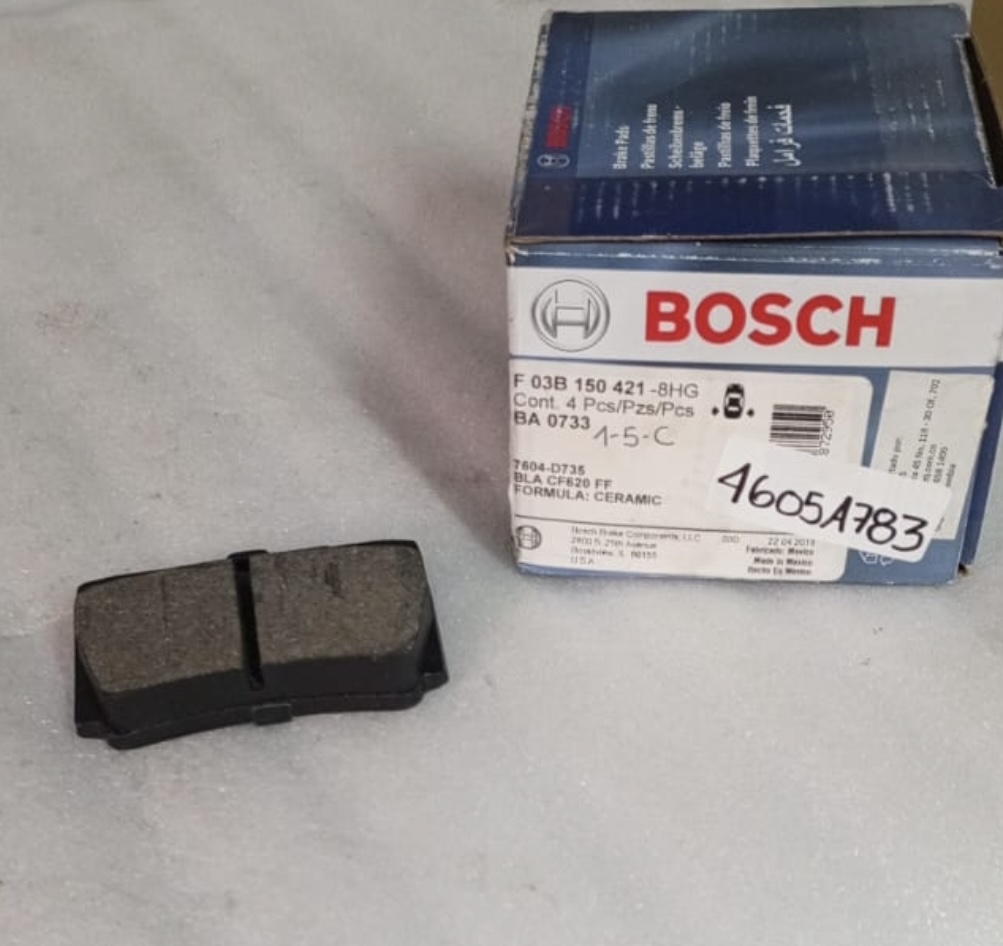 [7604-D735] [4605A783]- BOSCH | PASTILLAS FRENOS TRASEROS MITSUBISHI MONTERO SPORT 2017/ (CERAMICA)