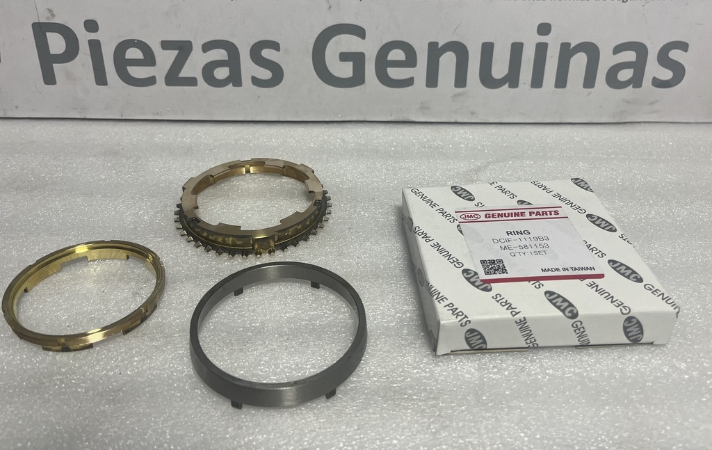 [ME581153]- JMC - TAIWAN - BRONCE SINCRONIZADOR 1RA Y 2DA  MITSUBISHI V6-3000 / NATIVA (3 PIEZAS)
