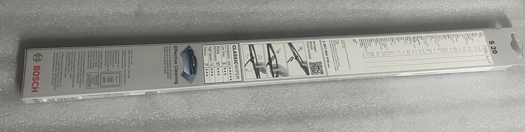 B20"-PLUMILLAS BOSCH - LIMPIABRISAS 20"	BOSCH-LIMPIABRISAS C/U	