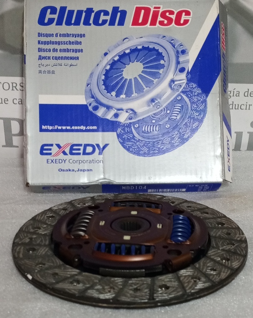 [MBD-104] - DAIKIN EXEDY | DISCO CLUTCH MITSUBISHI ASX 2.0 / LANCER 1,8 EX /08 (225X155X20X22,5)