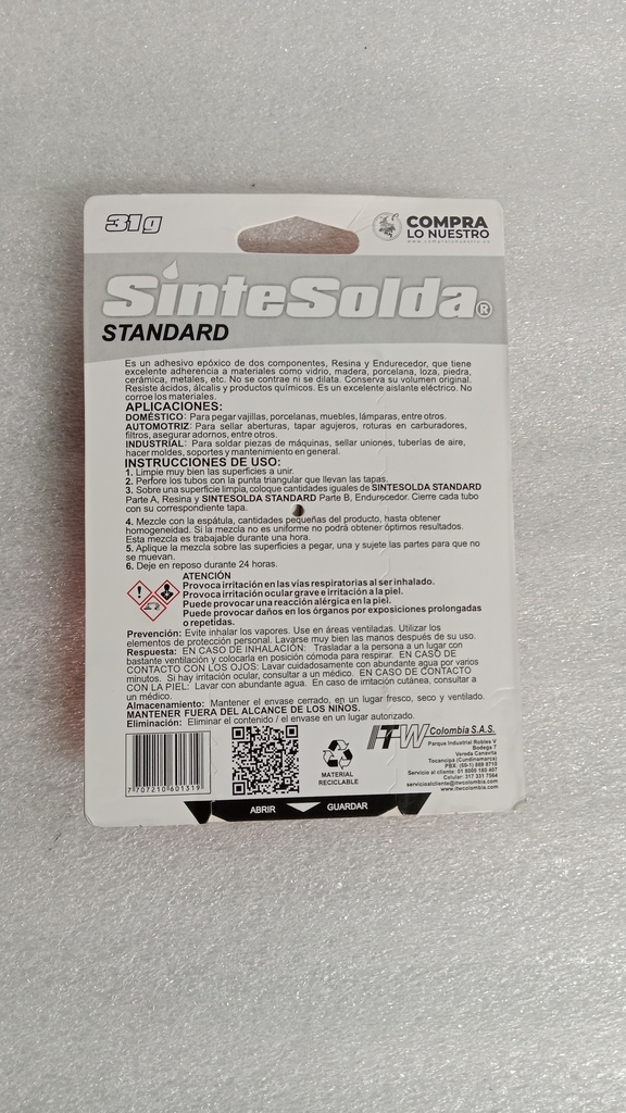 [1102002] - SINTECO | SINTESOLDA ESTÁNDAR 31g 