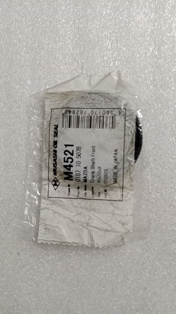 [0187-10-507B-4 (40X55X8)] - MUSASHI | RETEN MAZDA 323 POLEA CIGÜEÑAL (40X55X8)