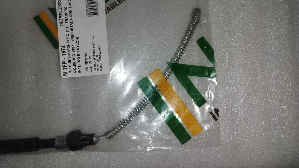 [MITFP-1974] - NAVCAR - NACIONAL | GUAYA FRENO DE MANO MITSUBISHI MONTERO 1997/2006 TRASERO IZQUIERDO 1177 mm