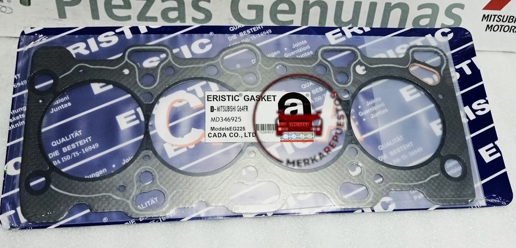 [EG225] - ERISTIC | EMPAQUE CULATA MITSUBISHI MONTERO V11W 4G64 2400 C.C 16V GASOLINA (GRAFITO)