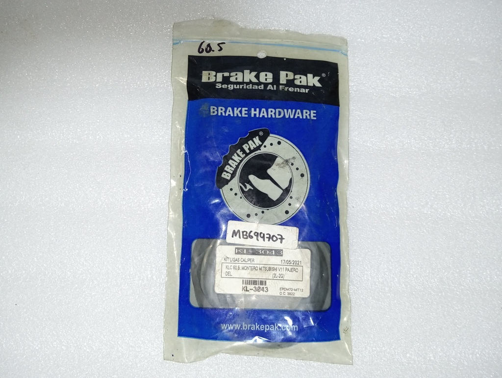 [[KL-3043] - [0]] [MB699707] - BRAKE PAK | EMPAQUETADURA CALIPER PAJERO / V11 DELANTERO 