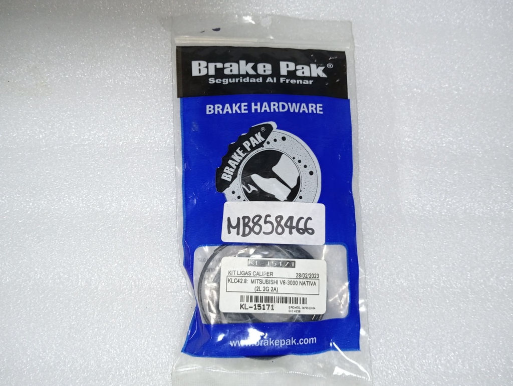 [MB858466] - BRAKE PAK | EMPAQUETADURA CALIPER TRASERO MITSUBISHI MONTERO V6-3000 / CHEV. TROOPER