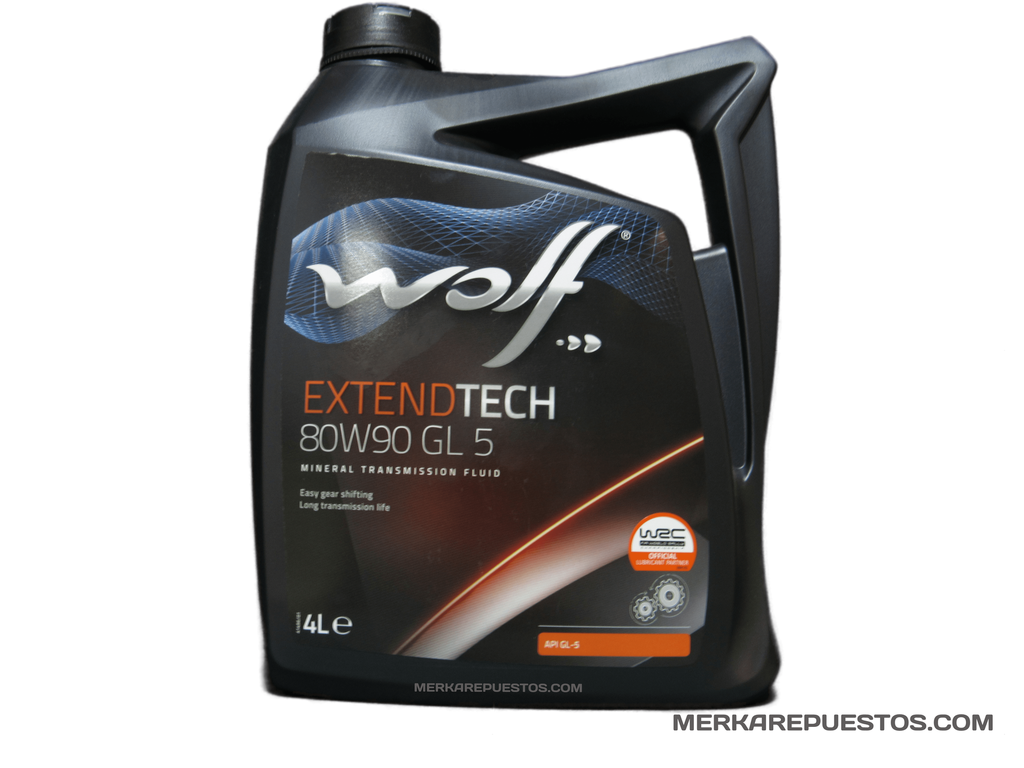 [80W90] - WOLF | ACEITE PARA TRANSMISIONES Y DIFERENCIALES (GAL) 4/4 (SELLADO)(EXTENDTECH) MINERAL GL5-ZF