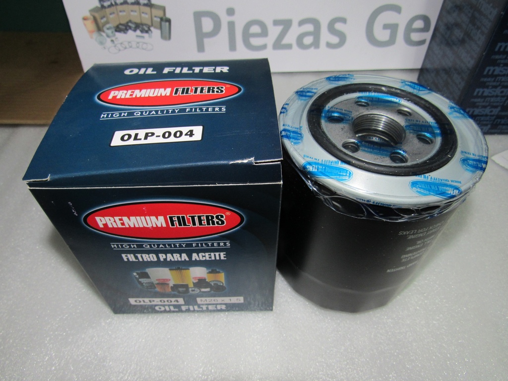 [OLP-004] - PREMIUM - FILTERS | FILTRO ACEITE MITSUBISHI DIESEL ( CANTER, NATIVA 3.2 , SPORTERO 3.2) (viene con valvula interna)