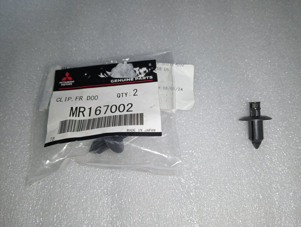 [MR167002] - MITSUBISHI | JUEGO DE CLIPS TAPIZADO PTA GRIS V43W (x2)