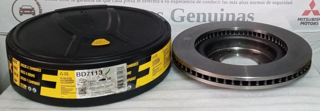 [[4615A038] - [(D-333mm/G-30mm/REC-26MM/DI-93mm /6 HUECOS / CAMPANA 180mm)]] [BD7113] - FREMAX-BR | DISCO FRENO DELANTERO MITSUBISHI NEW MONTERO 3.8(D-333mm/G-30mm/REC-26MM/DI-93mm /6 HUECOS)