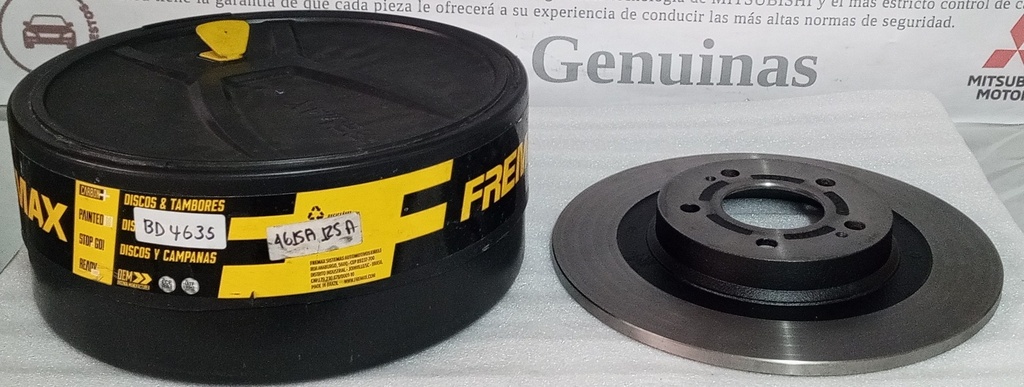 4615A168 / 4615A125 - FREMAX-BR | DISCO FRENO TRASERO MITSUBISHI OUTLANDER 2.4 / 2018/