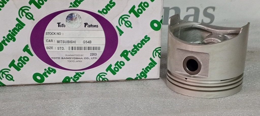 [M911F-STD-34] - TOTO | PISTONES MOTOR MITSUBISHI MONTERO 4G54 / G54B 2a SERIE 90 / 91 mm PLANO 