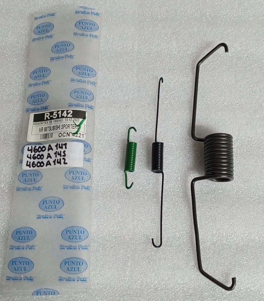 [R-5142] - BRAKE PAK | KIT RESORTES FRENO TRASERO MITSUBISHI SPORTERO (INCOMPLETO)
