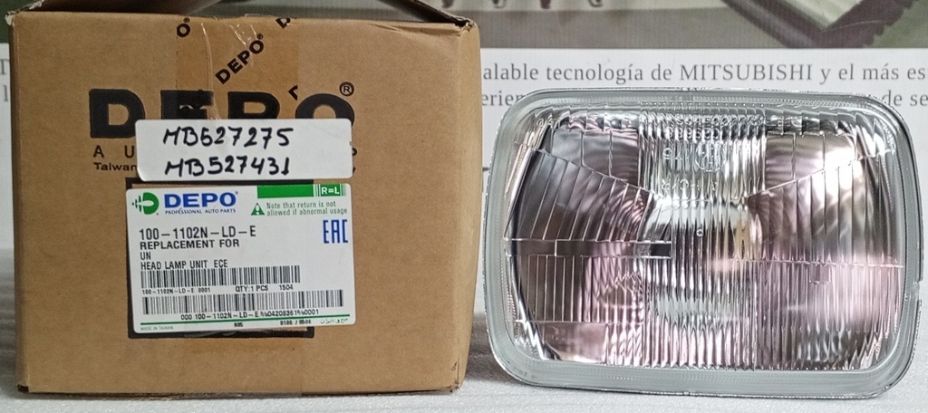 [MB527275] - [MB527431]- DEPO-TAIWAN | FAROLA MITSUBISHI L-300 87 / 92 IZQ/DER (OPTICA