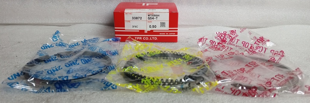 [[MD101895] - [0]] [33872 (0.50)] - TP | ANILLOS MOTOR MITSUBISHI MONTERO 4G54  (0.50) 2600 c.c 83/89 GASOLINA RANURA DELGADA 1.5/1.5/4.0 (91.1mm) (USAR PISTON M911BH/M911FB)