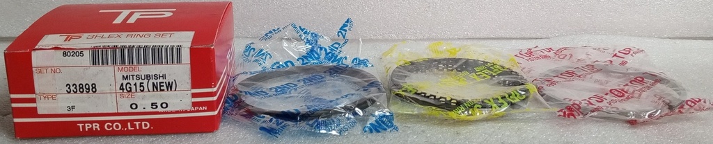 [33898 (0.50)] - TP | ANILLOS MOTOR MITSUBISHI LANCER 1500 4G15 (0.50) CB2A / CB2W (1.2/1.5/3.0) 71mm PLANO  (USAR PISTONES M7552)