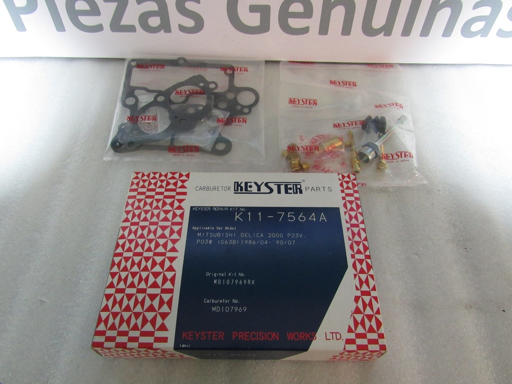 [K11-7564A] - KEYSTER | EMPAQUETADURA CARBURADOR L-300 4G63 COMPLETA (K11-7673 / 11-M977A)