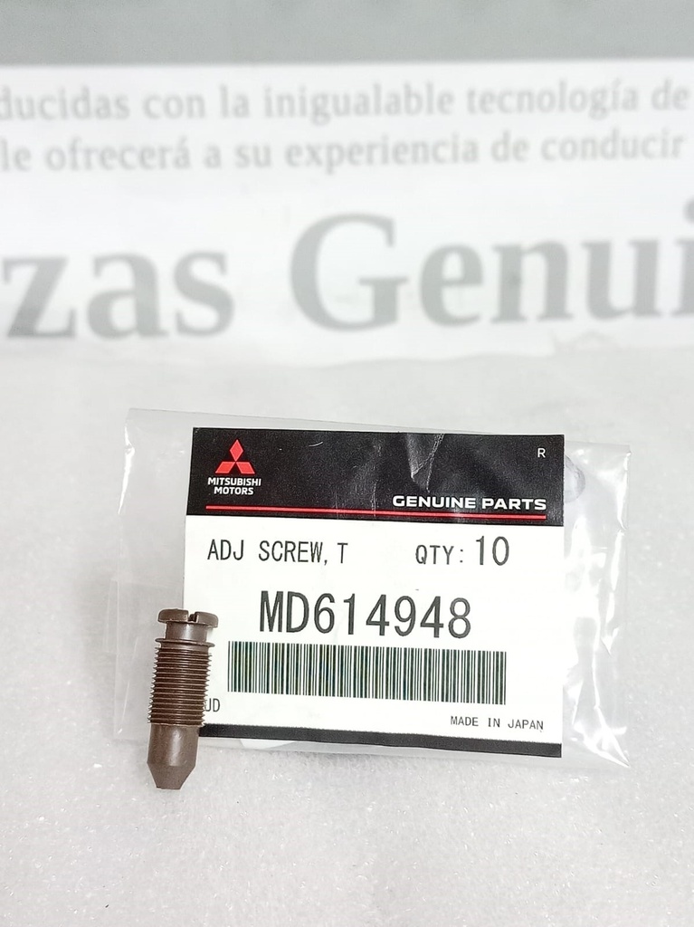 [[0] - [0]] [MD614948] - MITSUBISHI | TORNILLO VALVULA INYECCION.SPACE/98 /MONTERO / LANCER