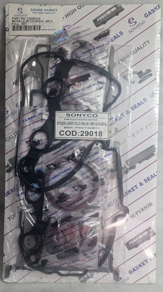 [1000B334] - SONYCO| EMPAQUETADURA MOTOR MITSUBISHI LANCER/ ASX MOTOR 4B11