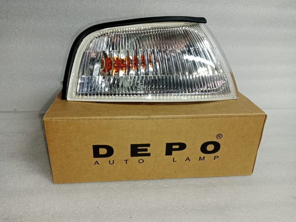 [214-1557R] - DEPO-TAIWAN | LAMPARA DIRECCIONAL DELANTERA MITSUBISHI LANCER  (DER) (RAYADA) 97/