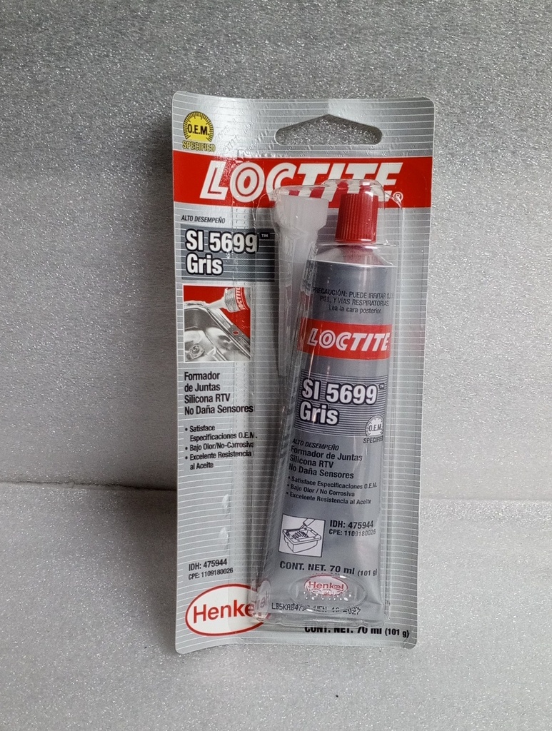 [475944 / SI 5699] - LOCTITE | SILICONA ULTRA GREY 70 (MOTORES ASIATICOS)