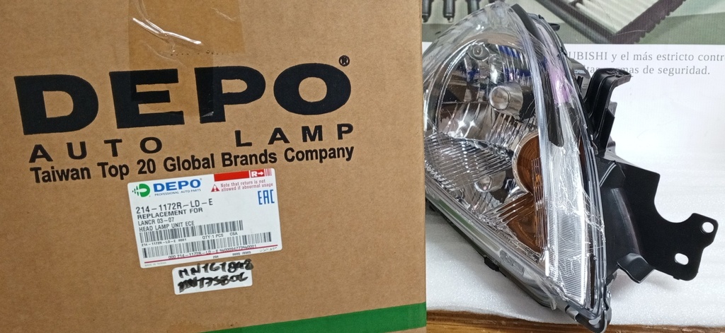 [MN161848 - MN175806]- DEPO-TAIWAN | FAROLA DELANTERA DERECHA MITSUBISHI LANCER 2007