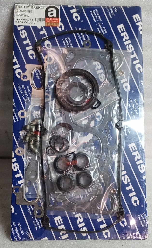 [EF20160-3 ] - ERISTIC | EMPAQUETADURA MOTOR MITSUBISHI LANCER CS1A 1.3 4G13 SOHC 16V (ACERO CAPA SENCILLA)