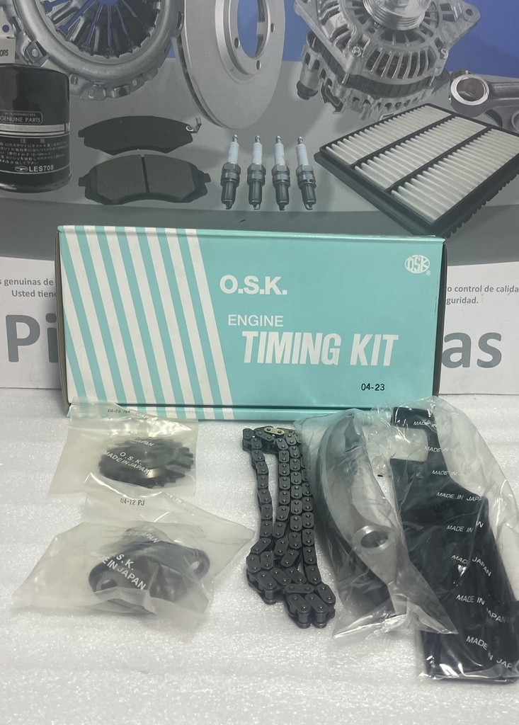 [ME090012-ME190013-ME190016- ME203099  ME200248]- OSK-JAPON | KIT CADENA REPARTICION MITSUBISHI NATIVA MOTOR 4M40 (5 PZS) (CADENA SENCILLA)