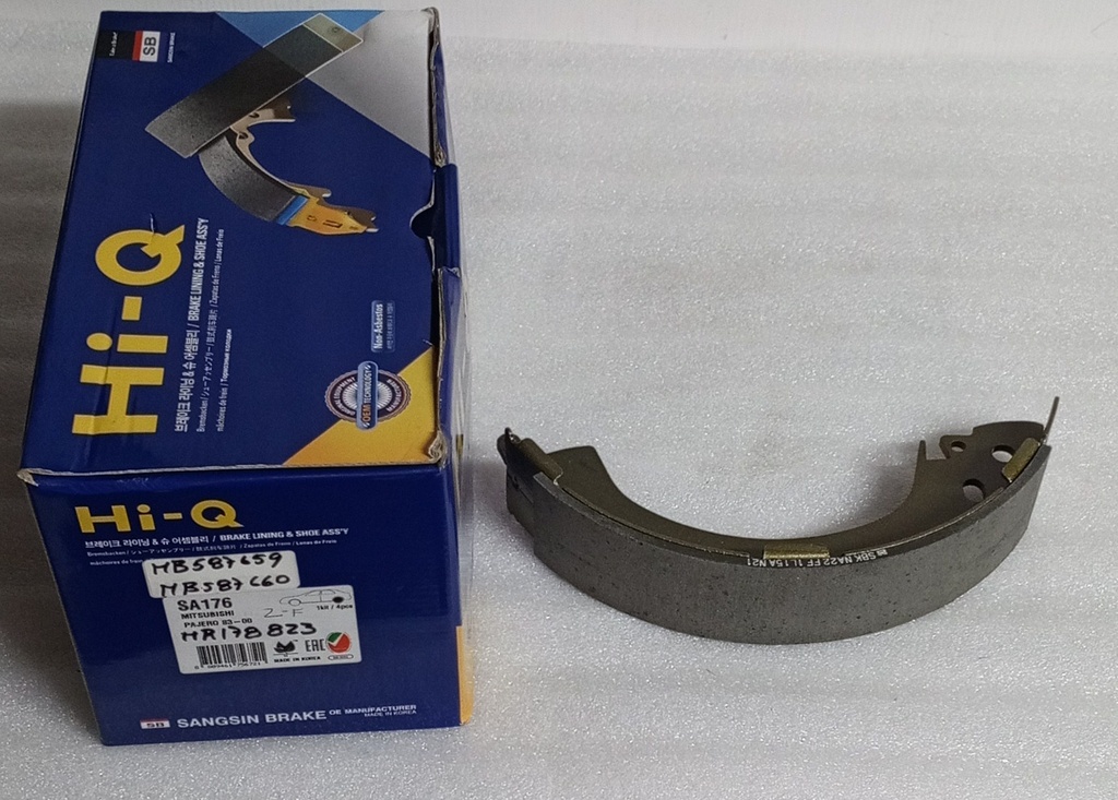 [SA176] - HI-Q - COREA | JUEGO DE BANDAS FRENOS TRASEROS MITSUBISHI MONTERO 82-88 / L-200 / L-300 