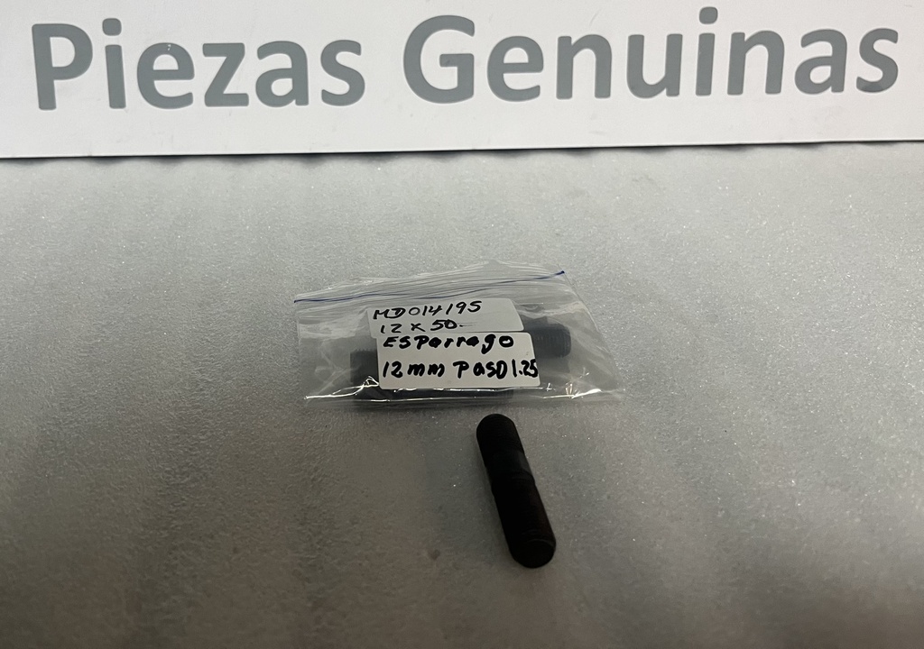 [MD014195] - NACIONAL | ESPARRAGO PARA MULTIPLE / EXHOSTO MONTERO Y NATIVA 12X50 mm (PASO 1,25)