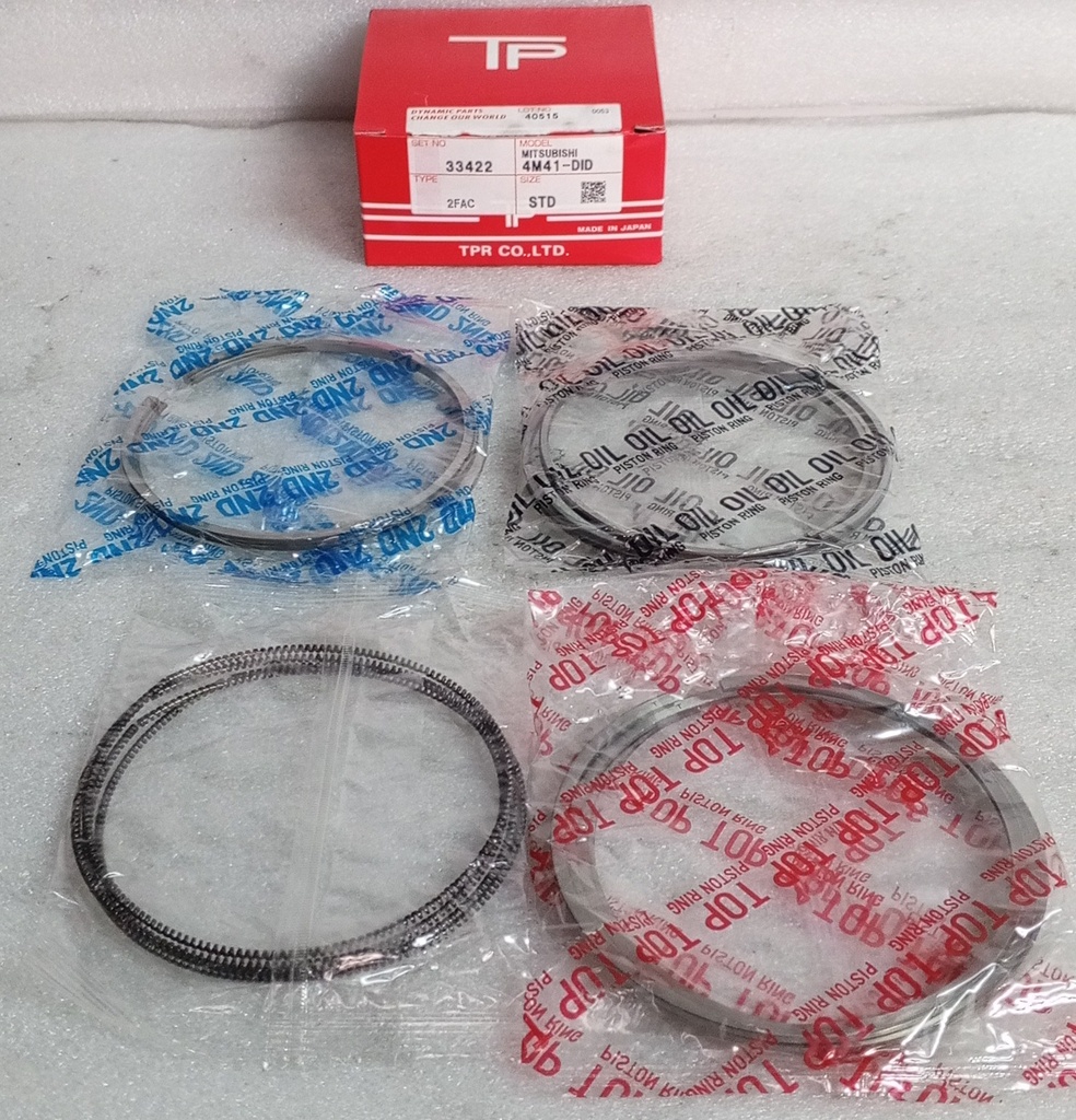 [ 1110B302- STD ] - TP - ANILLOS MOTOR MITSUBISHI MOTOR MITSUBISHI SPORTERO CONICO 95 mm (2.3/1.5/3.0) 4M41 - TP JAPON