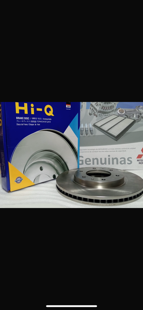 [4615A223] - HI-Q | DISCO FRENO DELANTERO MITSUBISHI MONTERO SPORT 2017/ (6 huecos) D=320 / Espesor= 28mm / 