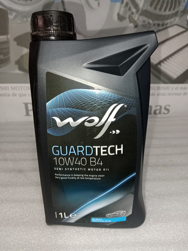 [10W40-B4] - WOLF - GUARDTECH | SEMISINTETICO 1/4 (SELLADO) 