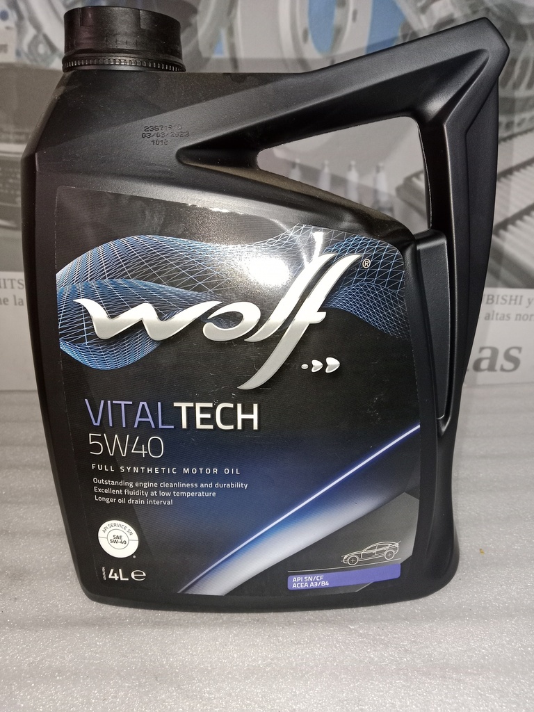 [5W40] - WOLF | ACEITE SINTETICO VITAL TECH 4L