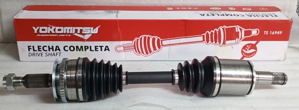 [3815A308] - YOKOMITSU - SEMI EJE DELANTERO DERECHO  MITSUBISHI SPORTERO 2007-2015 ( L/R =ABS/ E30 I35  47T  L/C= E28  I33)