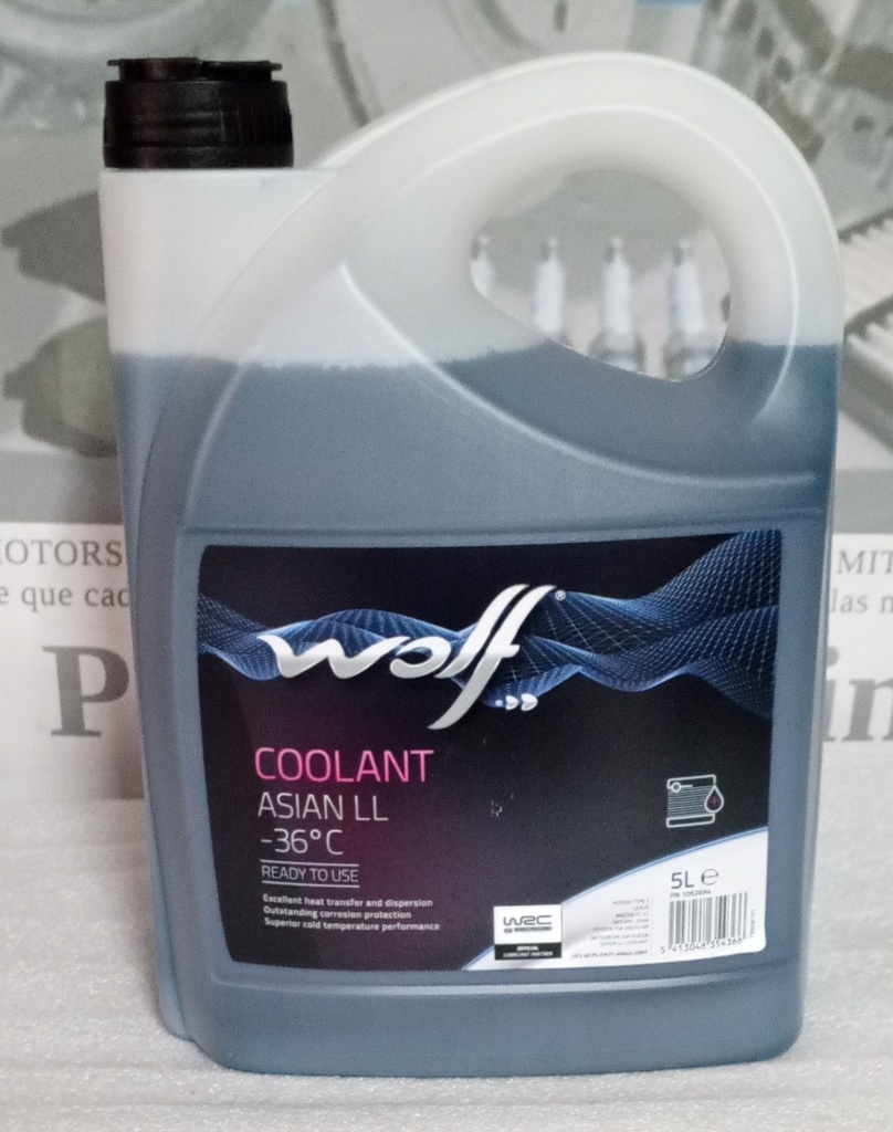 [1052693] - WOLF - COOLANT- ASIAN-LL REFRIGERANTE VEH ICULO ASIATICO LL -36  C 5L
