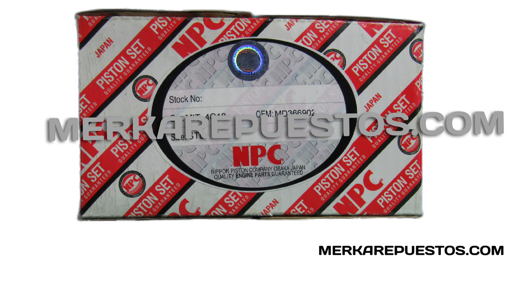 PISTONES MOTOR MITSUBISHI LANCER CS3A / MONTERO IO /1600 4G18  (1.2/1.2/2.5) 76 mm