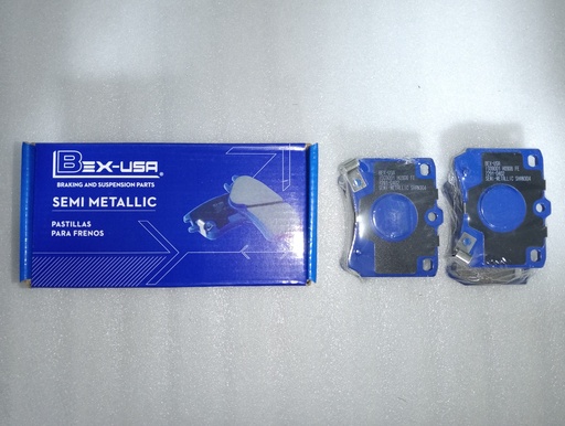 [[] - [MR389575  MZ690027]] [7291] - BEX-USA | PASTILLAS FRENOS TRASEROS NATIVA (SEMI-METALICA