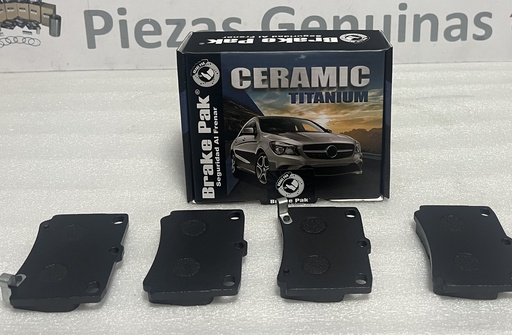 [[4605A783] - [0] [7602-BPTC] [7602-BPTC]] [4605A783]- BRAKE PAK | PASTILLAS FRENOS TRASEROS MITSUBISHI MONTERO SPORT 2017/ (CERAMICA-TITANIUM)
